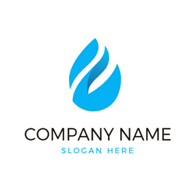 Blue Water Drop Logo - Free Water Logo Designs | DesignEvo Logo Maker