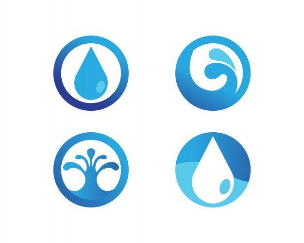 Blue Water Drop Logo - Blue waterdrop logo Vector | Premium Download