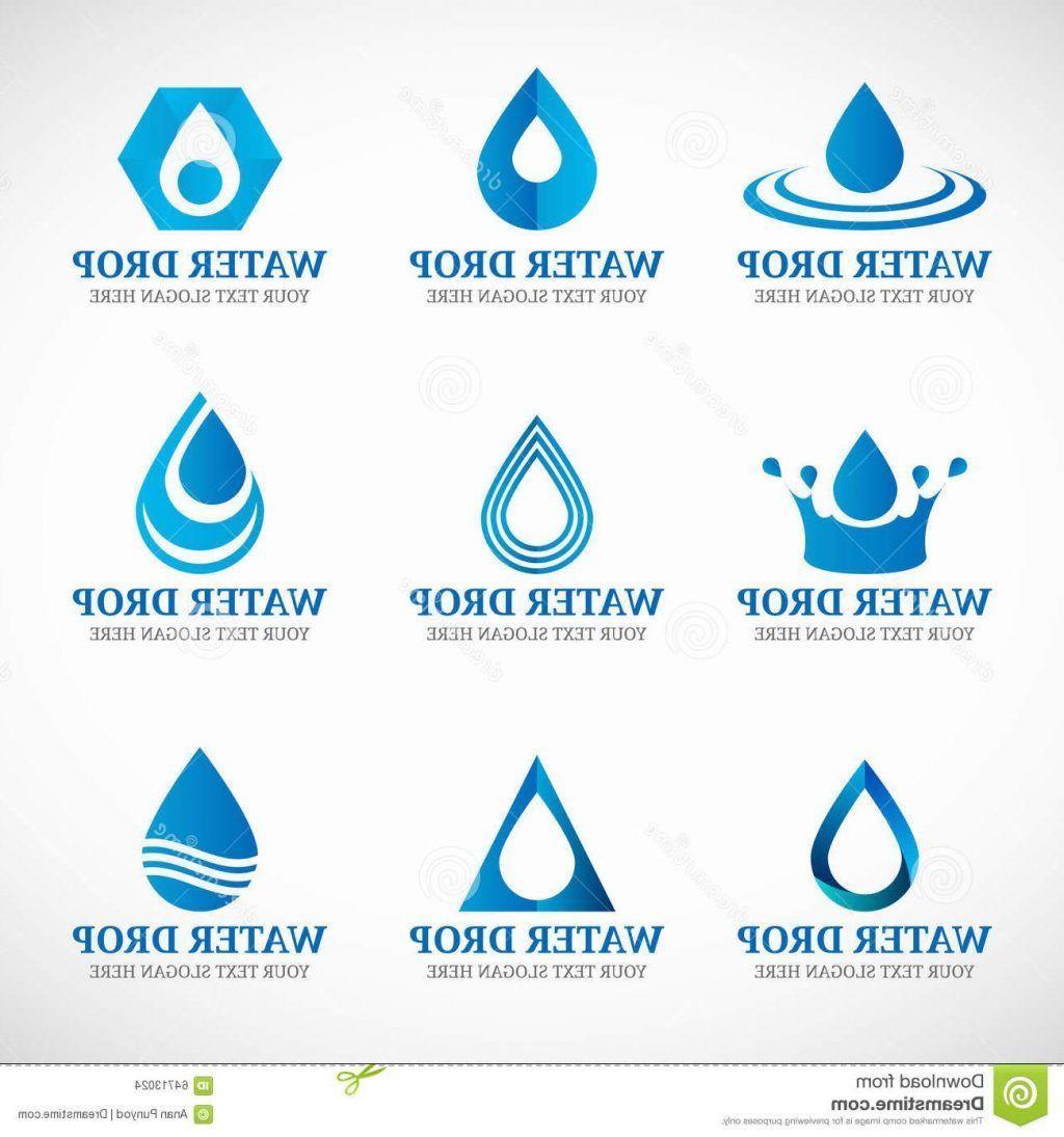 Blue Water Drop Logo - Best Free Blue Water Drop Logo Vector Set Design Drawing. OneSource