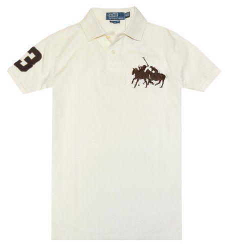 Double Polo Logo - Polo Ralph Lauren Men Double Pony Custom Fit Logo T-shirt - Buy ...