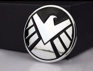 A F in Shield Car Logo - Aufkleber Auto Embleme Badge Avengers Marvel Agents of SHIELD 100 ...