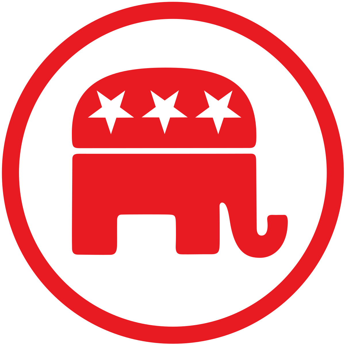 Red and White R Logo - Republican Party (United States)