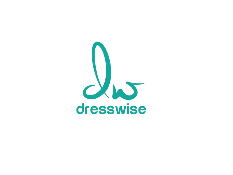Two Word Logo - Playful, Modern, Fashion Logo Design for DressWise could be one word ...