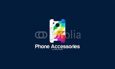 Modern Phone Logo - Modern Phone accessories logo designs, Phone Case logo template