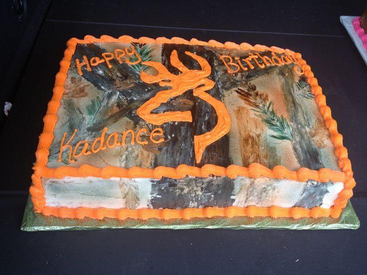 Camo Browning Logo - Cakes For Girls With Orange Browning Photo Birthday