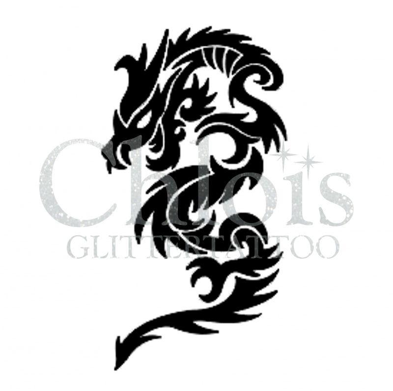 Old Dragon Logo - Old Dragon (CH2510) | Stencils Dragons | Body Glitter - Glitter ...