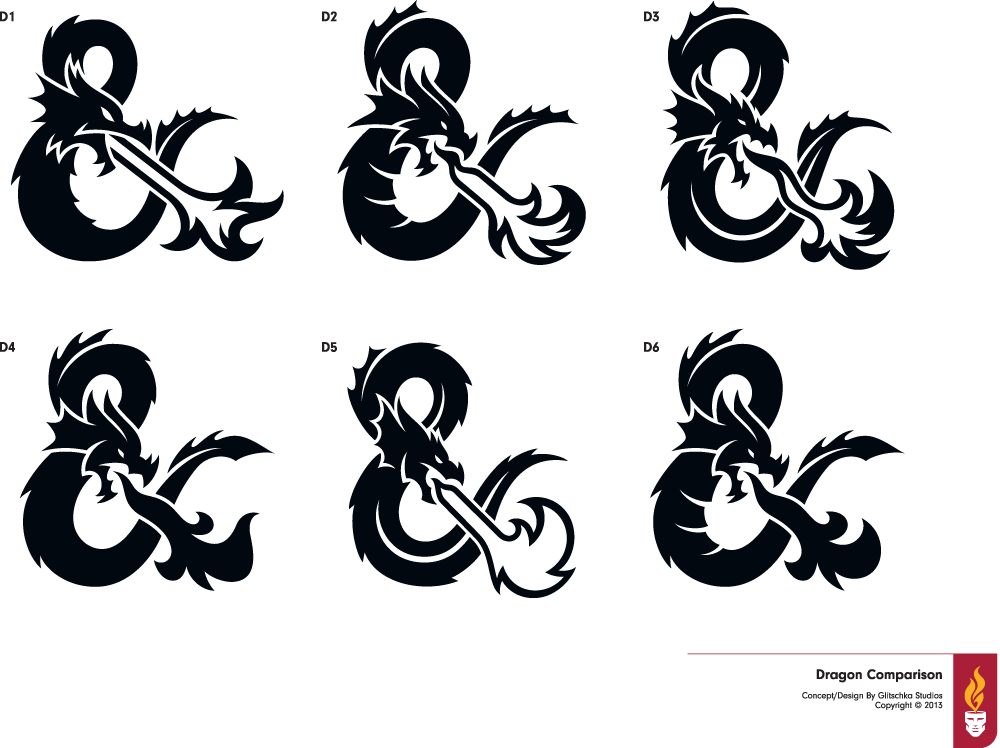 Old Dragon Logo - Brand New: New Logo for Dungeons & Dragons by Glitschka Studios