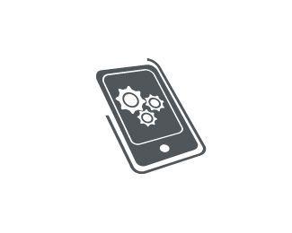 Modern Phone Logo - Mobile Logo design, simple and modern logo concept ideal