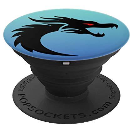 Old Dragon Logo - Amazon.com: Dragon Logo on Blue PopSockets Grip - PopSockets Grip ...