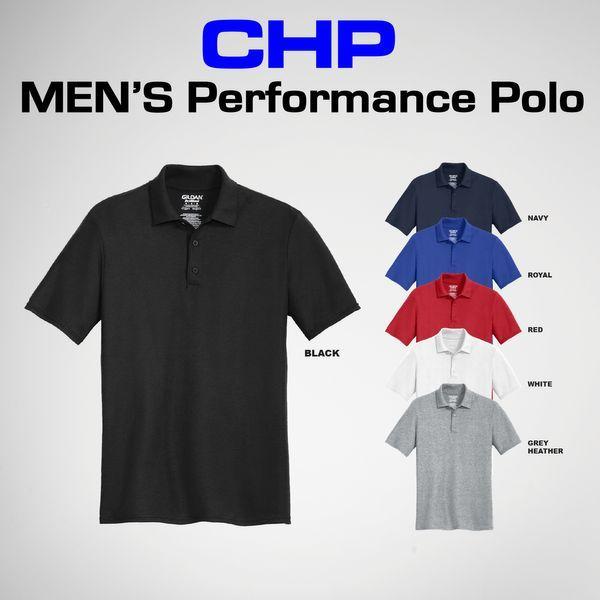 Double Polo Logo - CHP MENS PERFORMANCE POLO | UNIFORM INDUSTRIES