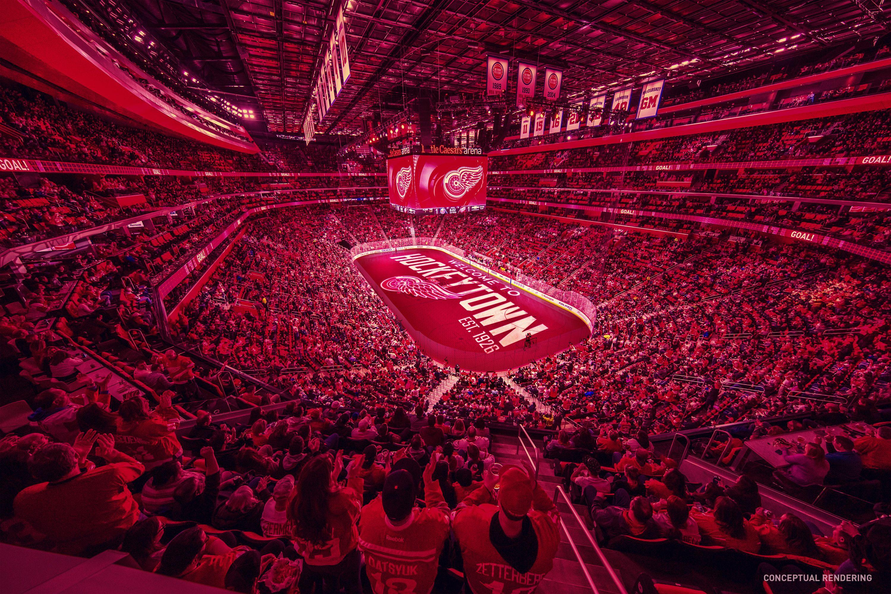 Detroit Red Wings Hockeytown Logo - As NHL season gets underway, the story behind the 'Hockeytown' refresh