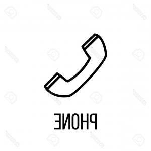 Modern Phone Logo - Photostock Vector Phone Icon Or Logo In Modern Line Style High