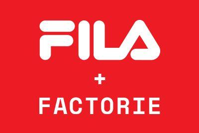 Two Red Women Logo - FILA x Factorie | Trackies, T Shirts, Jackets & More | Factorie