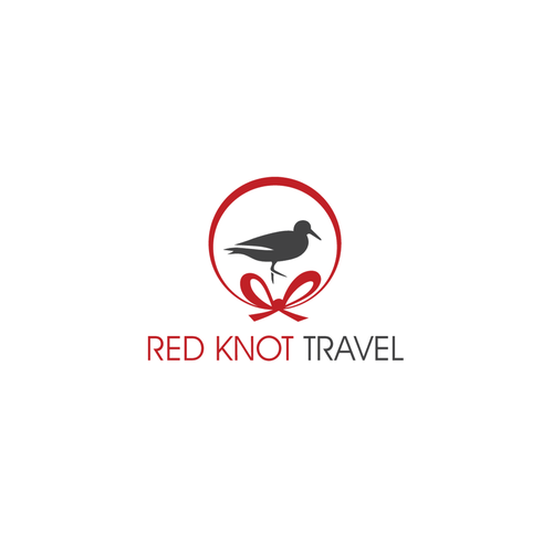 Red Knot Logo - A classic/chic, character logo for Red Knot Travel - an at home ...