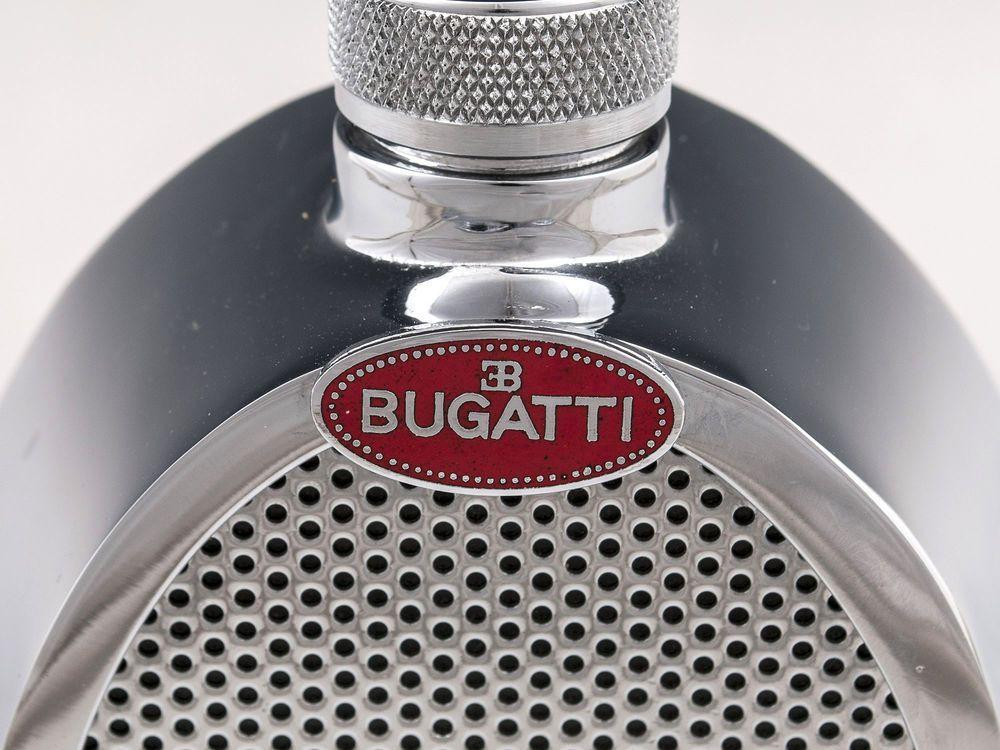 Bugatti Grill Logo - Vintage Bugatti Radiator Grill Decanter Flask - Hampton Antiques