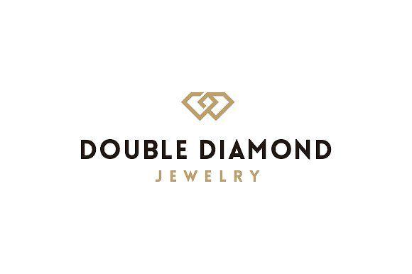 Diamond Jewelry Logo - Double Diamond Jewelry Logo Creative Daddy