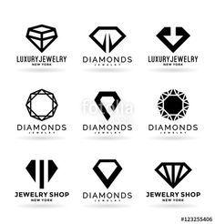 Diamond Jewelry Logo - Best Bob's Az homes image. Diamond logo, Brand design, Branding