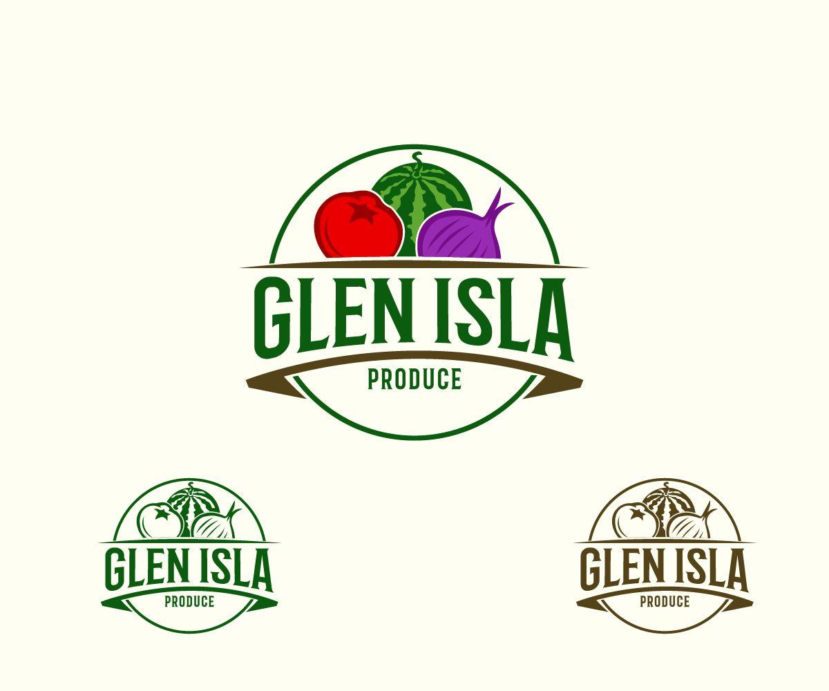 Produce Company Logo - Traditional, Personable, Farming Logo Design for Glen Isla Produce ...