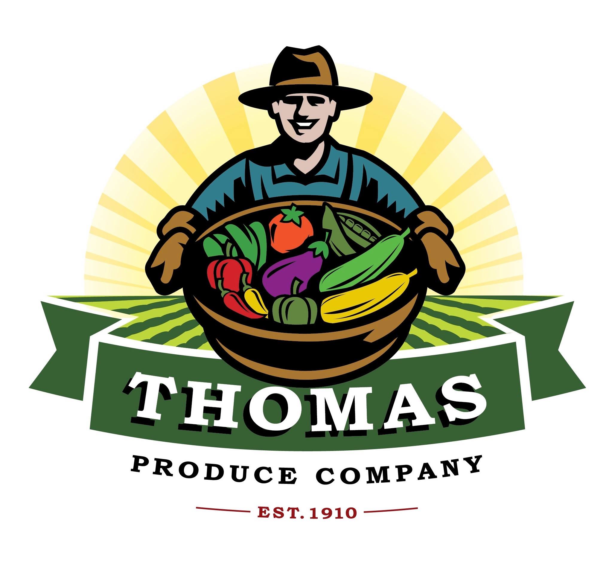 Produce Company Logo - Thomas Produce Company | Retail - Farming Crop Nursery Grove