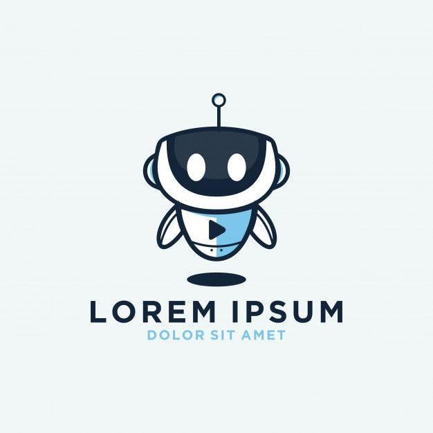 Cute Robot Logo - Cute robots Vector | Premium Download