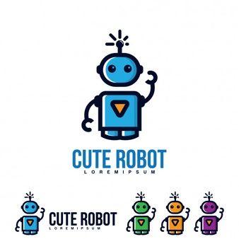 Cute Robot Logo - Robot Logo Vectors, Photos and PSD files | Free Download