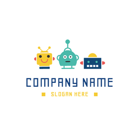 Cute Robot Logo - Free Robot Logo Designs. DesignEvo Logo Maker