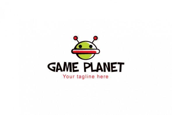 Cute Robot Logo - Game Planet Robot Stock Logo Template