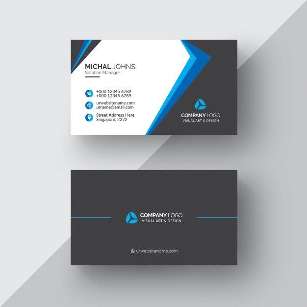 White and Blue Company Logo - Free Business Card #free #business #freepik #cards #card #logo ...
