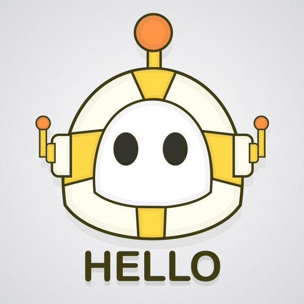 Cute Robot Logo - Cute robot logo design Vector | Premium Download