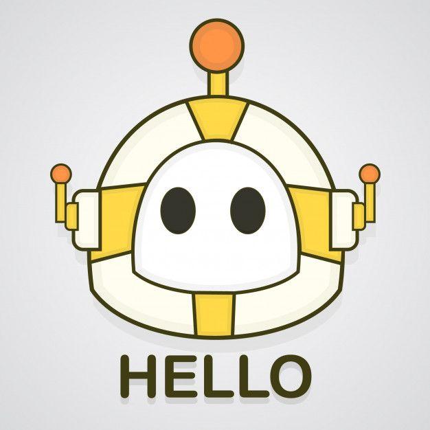 Cute Robot Logo - Cute robot logo design Vector