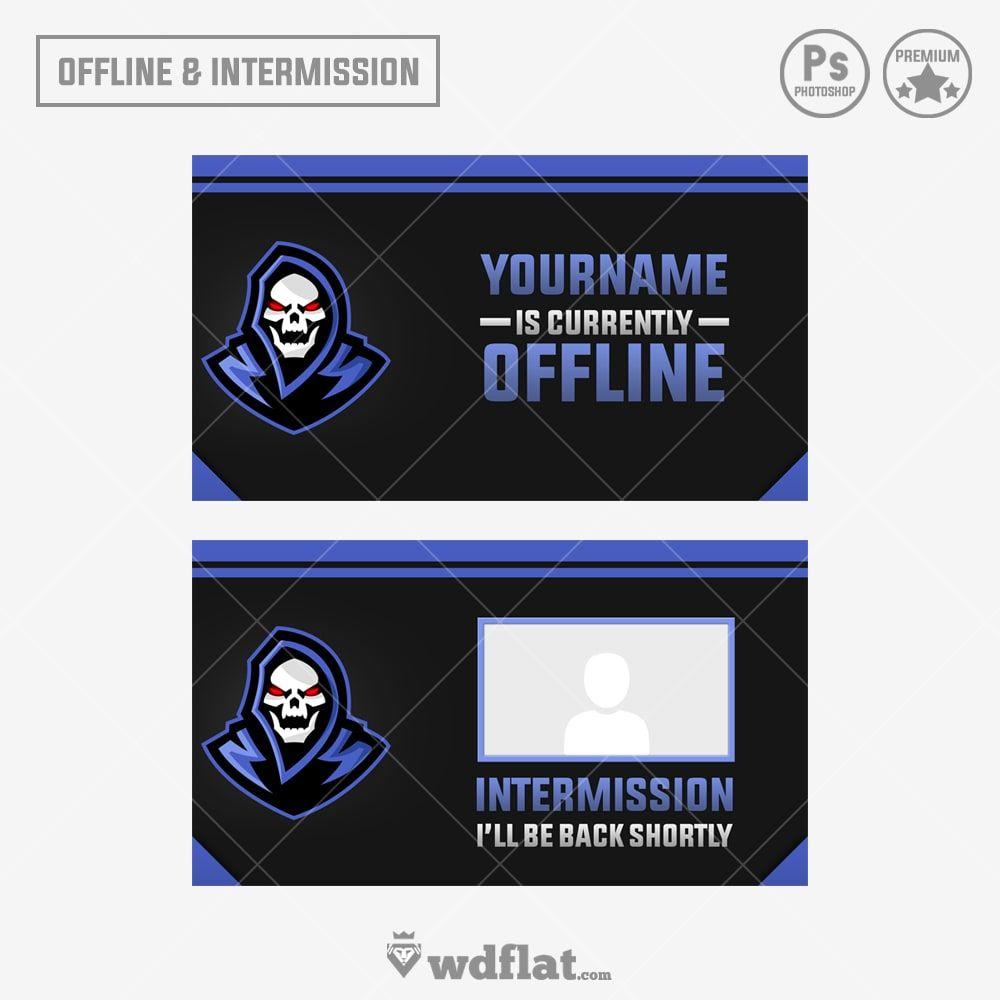 I'll Blue Logo - Blue Death | Twitch and Youtube Templates