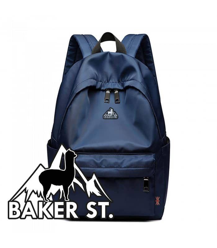 Backpack with Mountain Logo - Mountain Alpaca logo Nylon Backpack - bakerstreet