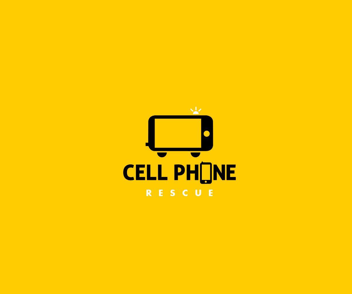 Cell Phone Logo - One Logo Design + High Regulation + Vector. Logo, Letterhead