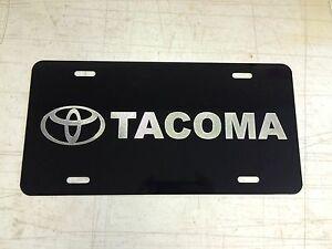 Diamond Toyota Logo - TOYOTA TACOMA LOGO Car Tag Diamond Etched on Aluminum License Plate ...