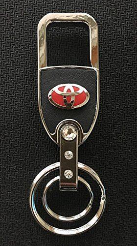Diamond Toyota Logo - Amazon.com: BZQq Car Keychain Cowhide Zinc alloy Crystal diamond ...