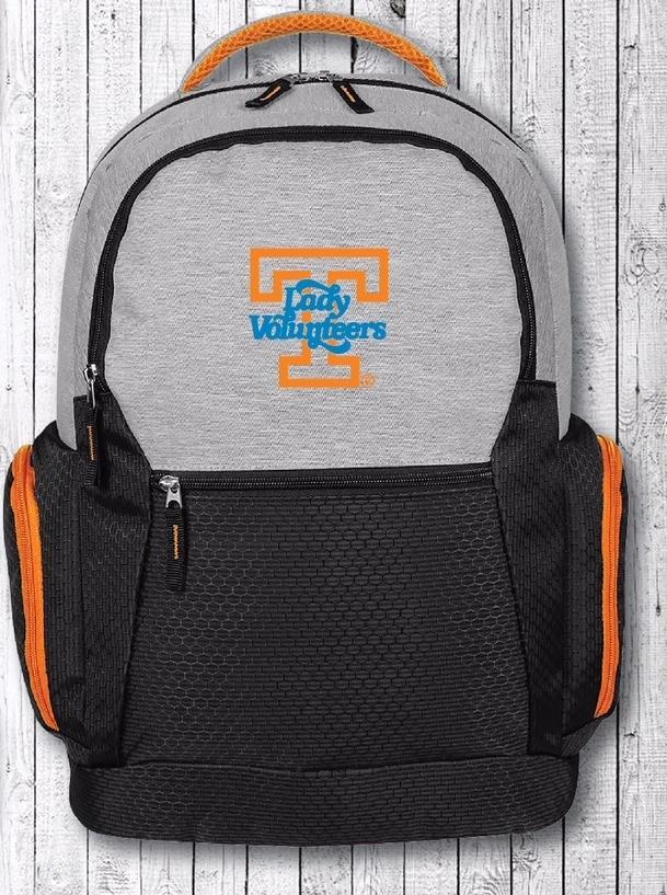 Backpack with Mountain Logo - Tennessee Lady Vols Embroidered Logo Orange & Light Gray Backpack ...