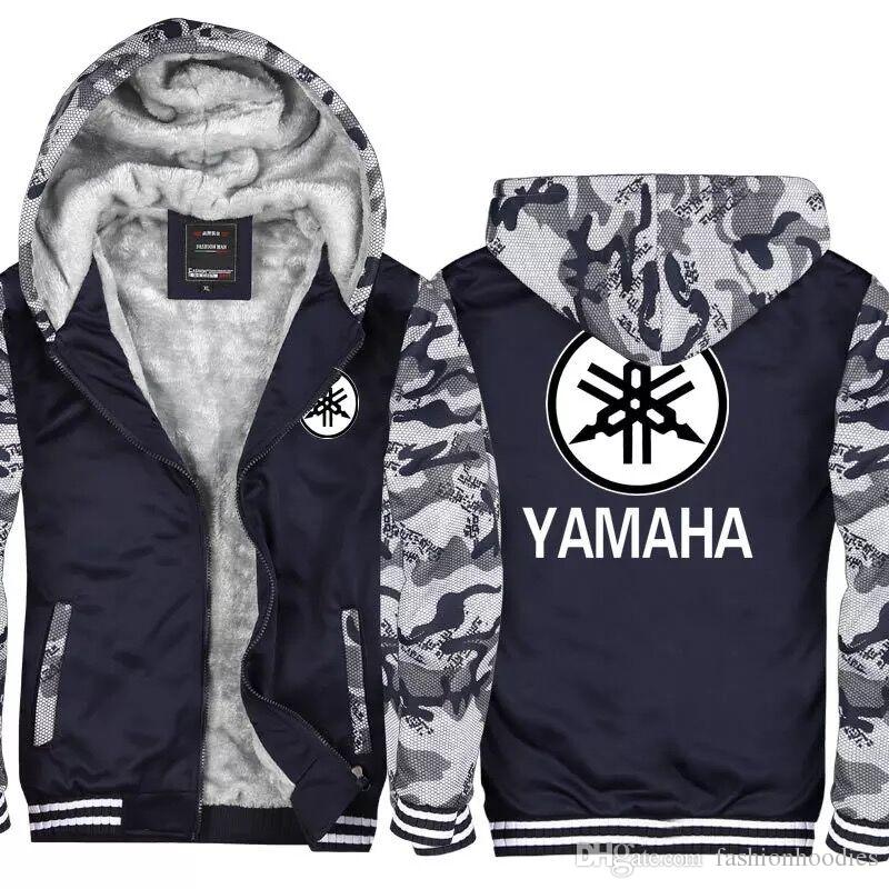 Camo Yamaha Logo - New Winter YAMAHA MOTOR Logo Hoodies Camouflage Jacket Cardigan