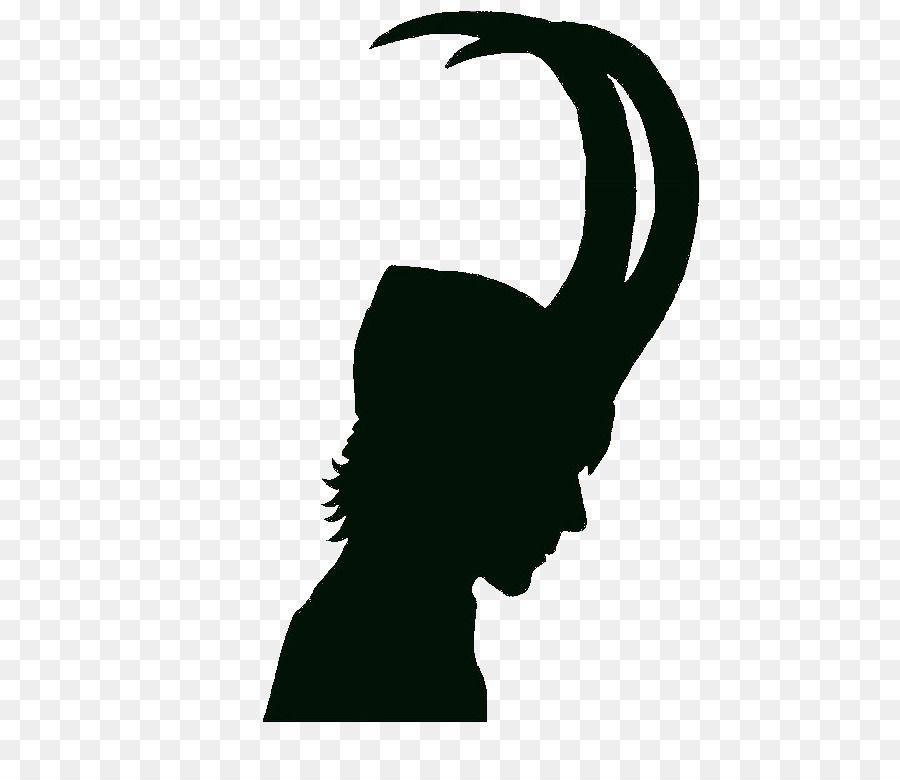 Black and White Loki Logo - Loki Thor Clint Barton Silhouette png download*768