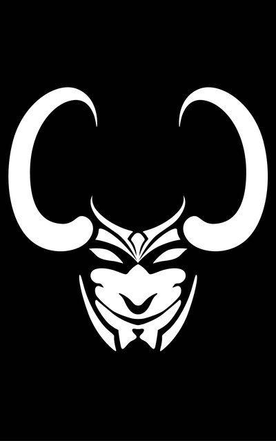 Black and White Loki Logo - Picture of Loki Symbol Marvel