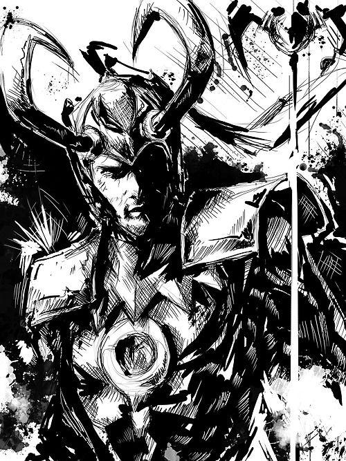 Black and White Loki Logo - Loki vs. Bizarro