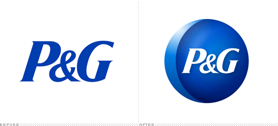 P&G Logo - Brand New: P&G is Over the Moon