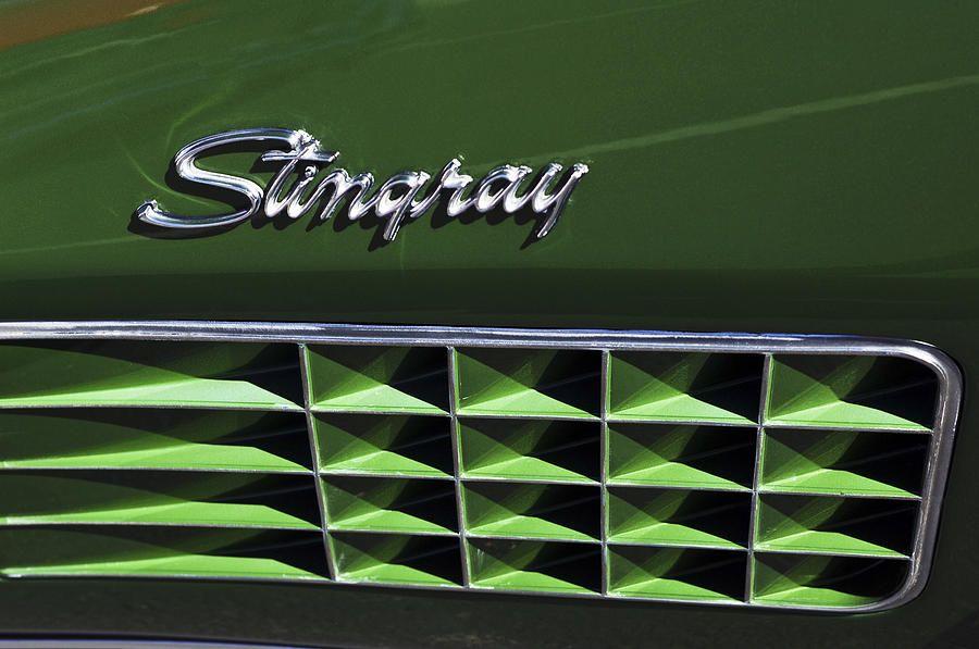 Chevy Corvette Stingray Logo - 1972 Chevrolet Corvette Stingray Emblem Photograph by Jill Reger