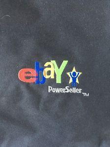 Red Green Grey Logo - Ebay Live 2008 Power Seller Logo Tote Bag Embroidered Black Red