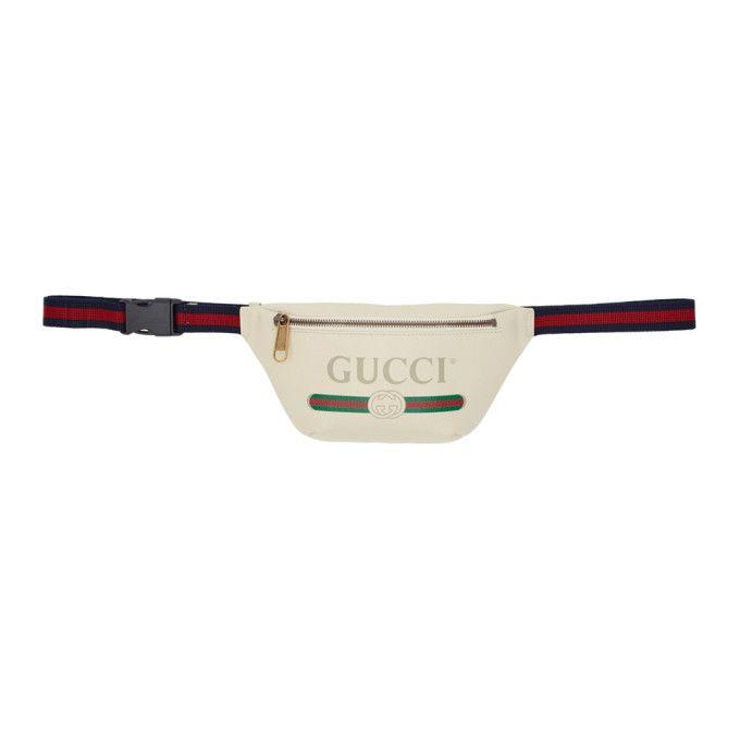 Gucci Small Logo - Gucci White Small Logo Belt Bag In 8822 White