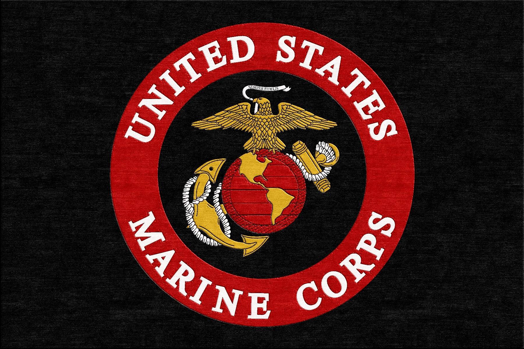 US Marines Logo - Buy US Marine Corps Logo Rug Online | Rug Rats