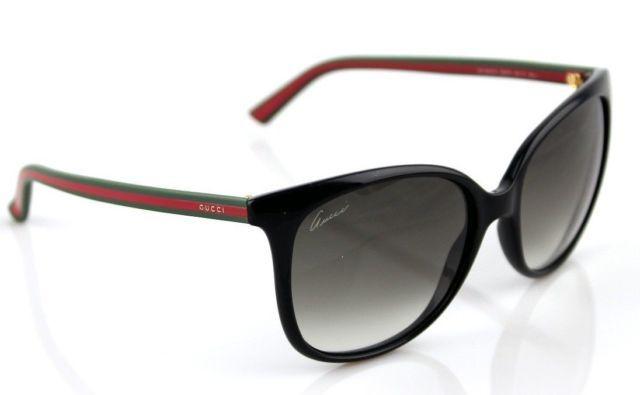 Red Green Grey Logo - Gucci Sunglasses 3649 51n YR Black Red Green Grey Gradient | eBay