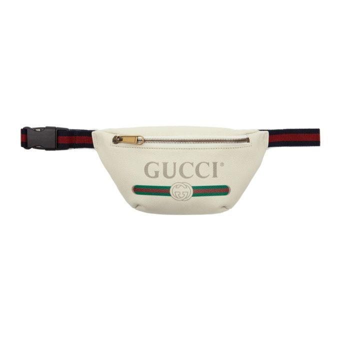 Gucci Small Logo - Gucci White Small Logo Belt Bag In 8822 White