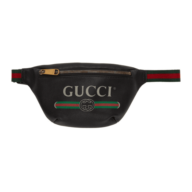 Gucci Small Logo - Gucci Black Small Logo Belt Bag | MILANSTYLE.COM