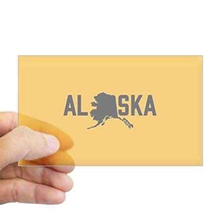Yellow Rectangle Logo - CafePress - Alaska Yellow - Rectangle Bumper Sticker Car Decal ...
