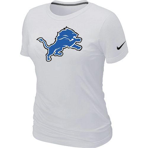 Red White Detroit Lions Logo - Nike Detroit Lions Authentic Font Long Sleeve NFL T Shirt